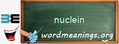 WordMeaning blackboard for nuclein